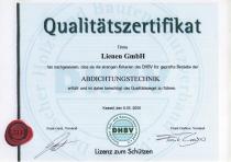 Qualitätszertifikat DHBV